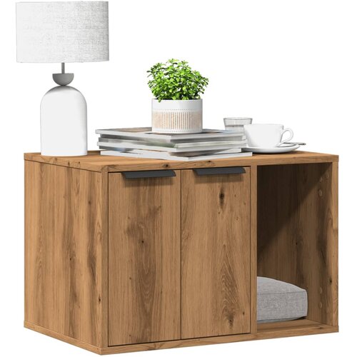 vidaXL Omara za mačje stranišče artisian hrast 60x40x40 cm inž. les Cene