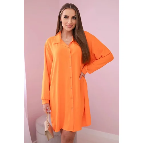 Kesi Long shirt with orange viscose