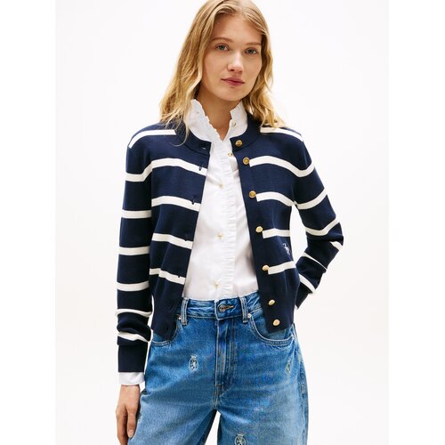 Tommy Hilfiger Ženski kardigan WW0WW49617, Teget-beli Slike