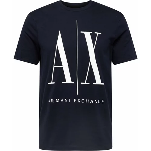 Armani Exchange Majica '8NZTPA' nočno modra / bela