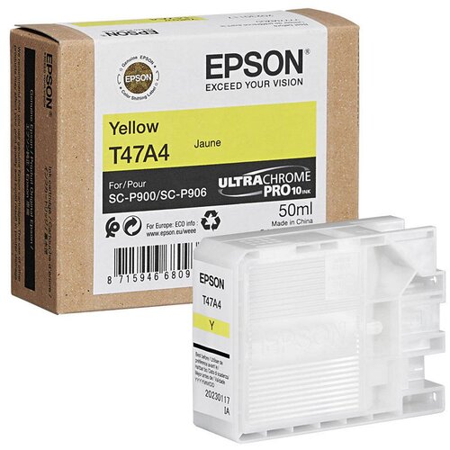 Epson ink cartridge yellow T 47A4 50 ml Ultrachrome Pro 10 Slike
