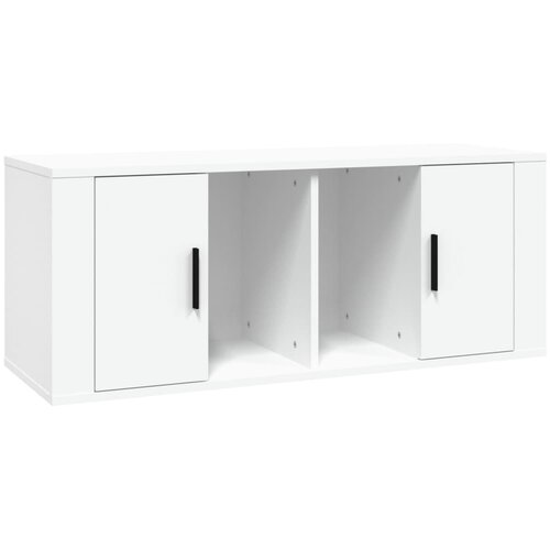Maison Chic TV omarica - TV stojalo - Televizijska omarica bela 100x35x40 cm inženirski les, (21699124) Cene
