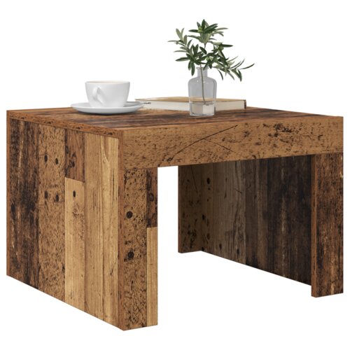 vidaXL Stolić za kavu Staro drvo 50 x 50 x 35 cm Konstruirano drvo Cijene
