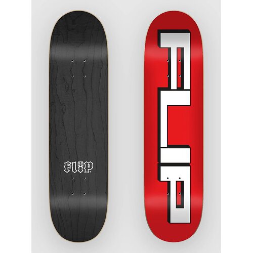 Flip Squared Logo Red 8.0&amp;quot;X31.50&amp;quot; Skateboard Deck uni Slike