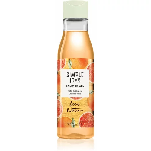 Oriflame Love Nature Simple Joys gel za prhanje Organic Grapefruit 250 ml