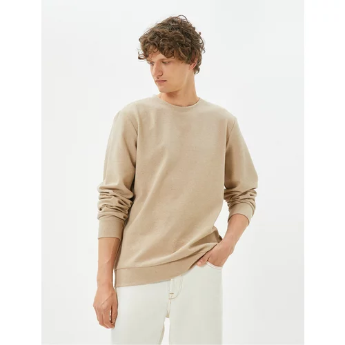 Koton Basic Sweater Crew Neck Textured Long Sleeves