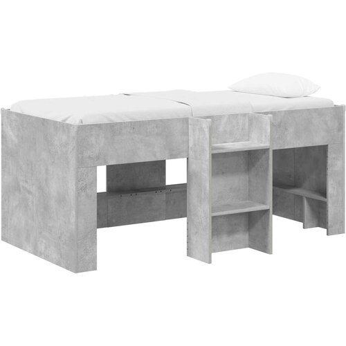  Kreveta za visoko spavanje djece Betonska siva 80 x 160 cm Slike