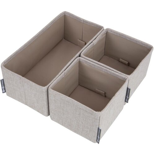 Bigso Box of Sweden Komplet 3 bež organizatorjev predalov Slike