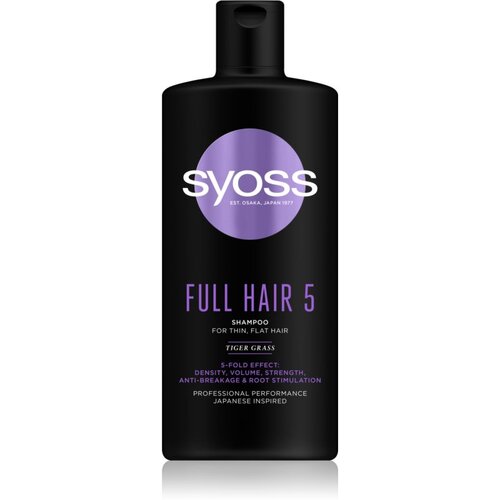 Syoss Full Hair 5 šampon za nježnu kosu za volumen i vitalnost 440 ml Cijene
