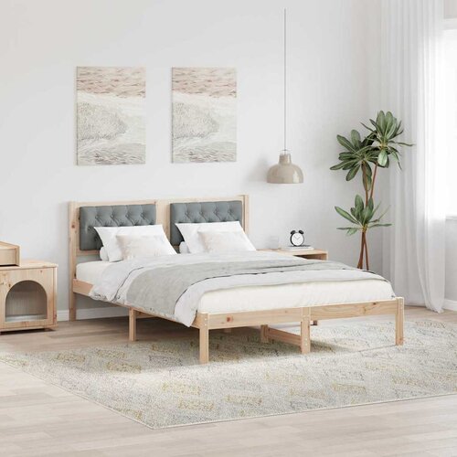 vidaXL Krevetna konstrukcija Svijetlo siva 140 x 200 cm tkanina Cijene