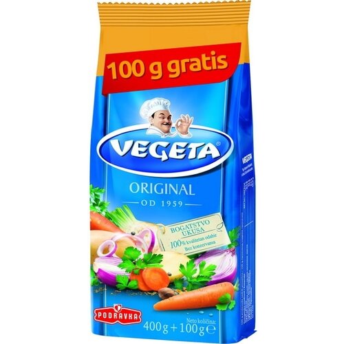 Vegeta Začin PODRAVKA 400g + 100g gratis Cene