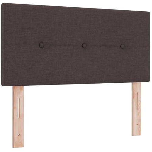  Podesivi krevet s madracem Tamno smeđa 120 x 200 cm Tkanina - Tamno smeđa 120 x 200 cm Pro&amp;scaron;iveno gumbima Slike