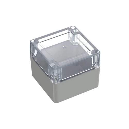 TRU COMPONENTS 6U07090908139 TC-13865092 industrijsko kućište 90 x 90 x 75 polikarbonat svijetlosiva, prozirna 1 kom. Cene