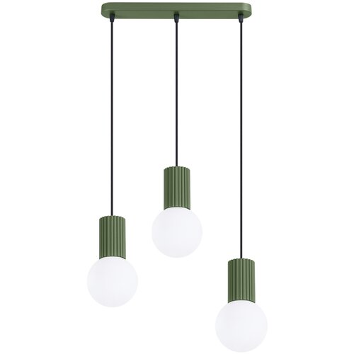 Sollux Lighting Viseča svetilka HALO 3L zelena oliva, (5000352319) Cene