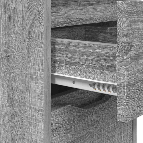  Noćni ormarići s ladicama 2 pcs Siva Sonoma 30 5 x 30 x 43 cm Slike
