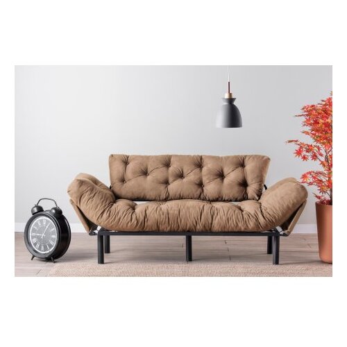 Atelier Del Sofa Sklopiva sofa Nitta 185x85x70cm Svijetlosmeđa Cene