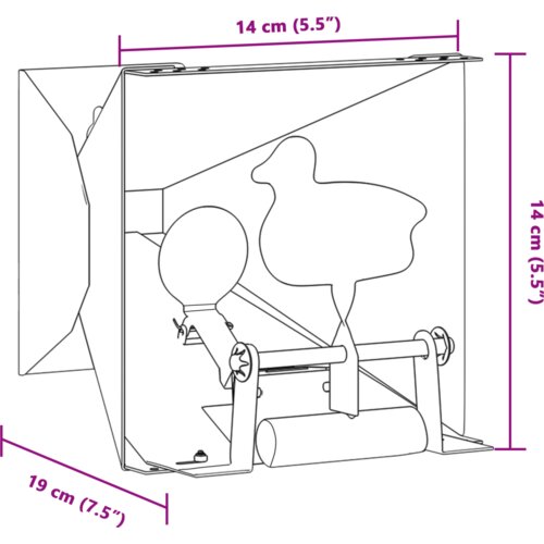 vidaXL Hvatač kuglica Zelena 14 x 14 x 19 cm Čelik Cijene