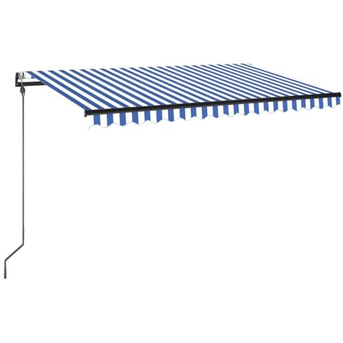  Automatska tenda sa senzorom LED 300x250 cm plavo-bijela Slike