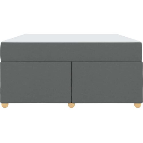 VidaXL Okvir kreveta s madracem Ostalo Tamno siva 160 x 200 cm tkanina Slike