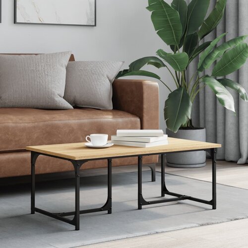 VidaXL Klubska mizica sonoma hrast 90x50x35 cm inženirski les Slike