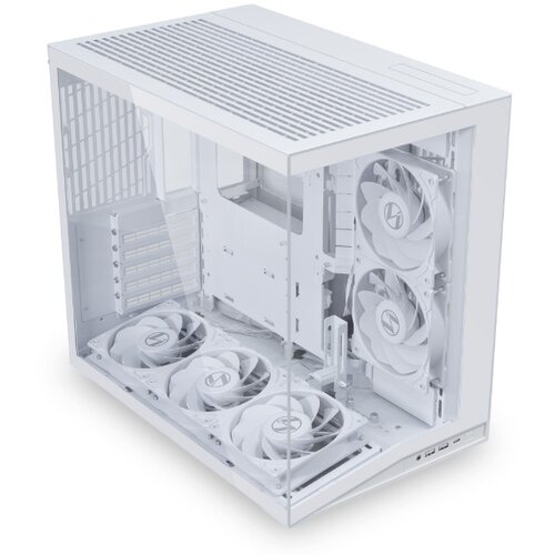 Lian Li kući&amp;scaron;te O11 dynamic mini V2 flow/belo/tempered Glass/5x 120mm/O11DMIV2FW Slike