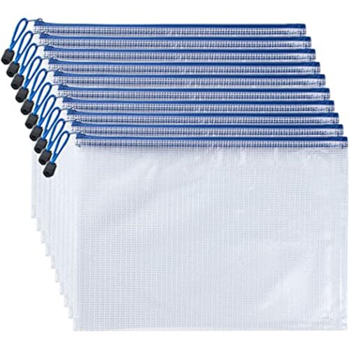 INF Vrečke z zadrgo za dokumente A4 12 pak White, (21263154) Slike