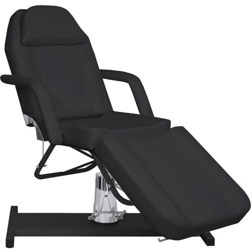 VidaXL Masažni stol crni 180 x 62 x (87 - 112) cm Slike