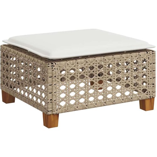 VidaXL 8-dijelni set vrtnih sofa od poliratana s jastucima bež Slike