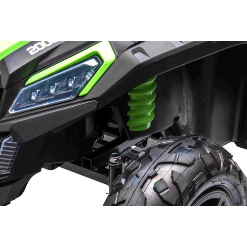 Lean Toys Ogromen električni UTV XXL 24V avtomobilček za vožnjo litij baterija kaki Slike