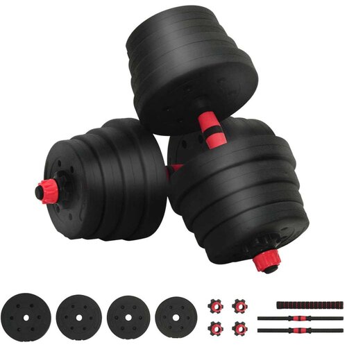  2-u-1 set bućica Crna i crvena 121 x 19 5 x 19 5 cm Slike