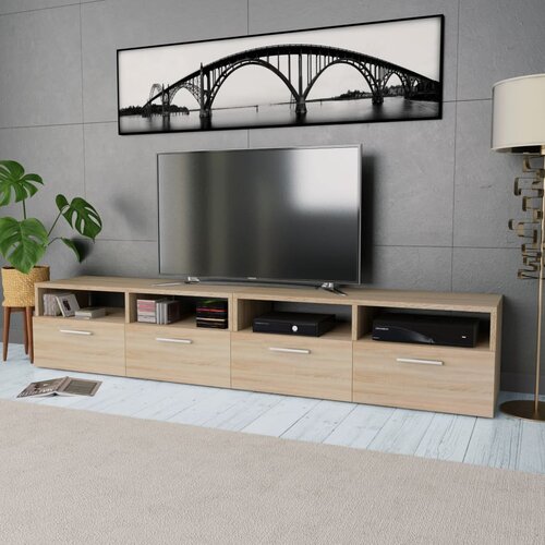 Furnova TV omarica 2 kosa inženirski les 95x35x36 cm hrast, (21924104) Cene