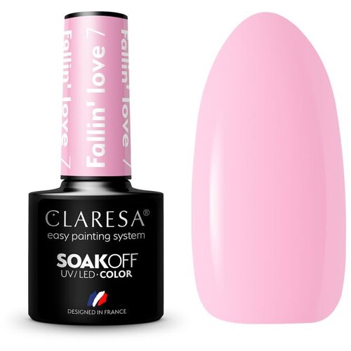 Claresa trajni lak za nokte uv/led Fallin' love 7 5g Slike