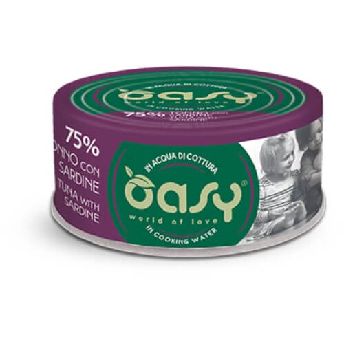 Oasy More Love Adult tuna in sardine v juhi, konzerva - 70 g 70 g Cene
