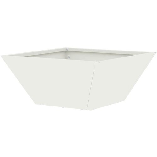  Vrtna saksija Bijelo 35 x 35 x 15 cm Čelična vrata Slike