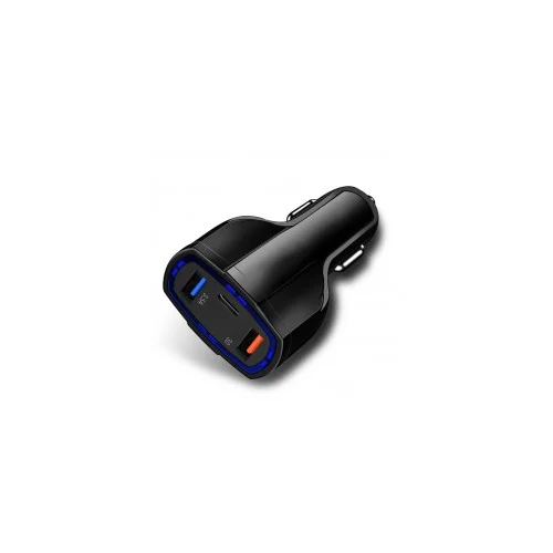 Punjač Auto 12-24V 1USB+1brzi+1Tip/Type C 5501