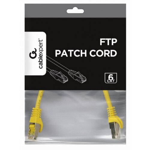 Gembird PP6 0.25M y mrezni kabl, ftp CAT6 0.25m yellow Slike