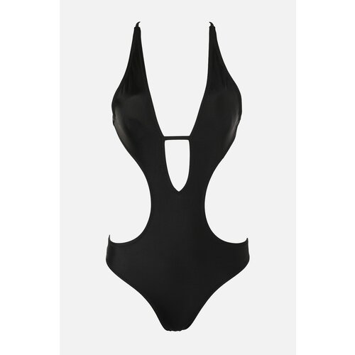 Trendyol Black Cut Out Detailed Swimsuit Cene
