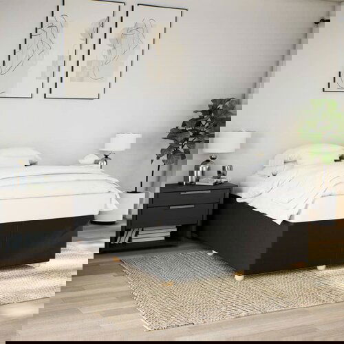 vidaXL Okvir za krevet bez madraca crni 160x200 cm od tkanine Cijene