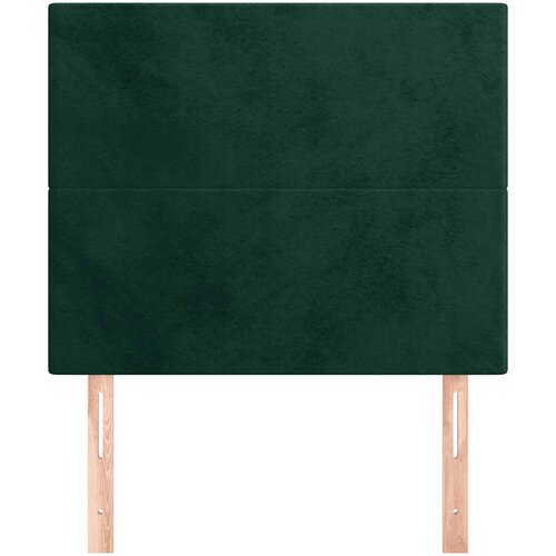  Uzglavlje tamnozeleno 80x5x118/128 cm bar&amp;scaron;unasto Slike