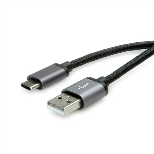 Secomp Roline USB2.0 Cable Type C-A, M/M, black, 1.8 m Cene