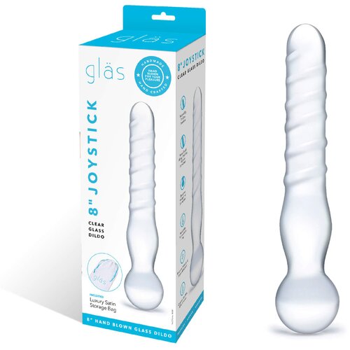 GLAS - stekleni dildo z dvojnim koncem (prosojen) Slike