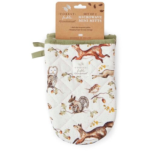 Cooksmart &amp;reg; Bombažne kuhinjske rokavice v kompletu 2 ks Forest Fable &amp;ndash; Slike