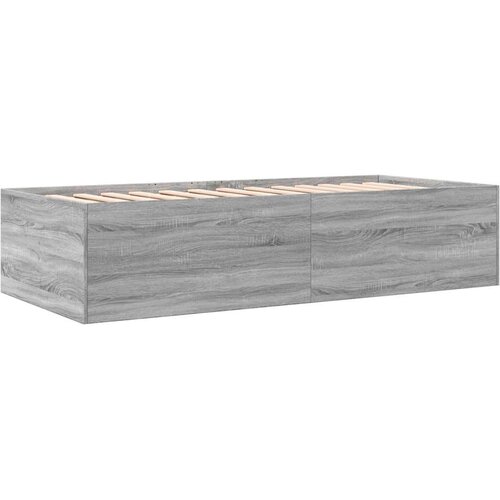 vidaXL Dnevni krevet s ladicama siva boja hrasta 90 x 200 cm drveni Cijene