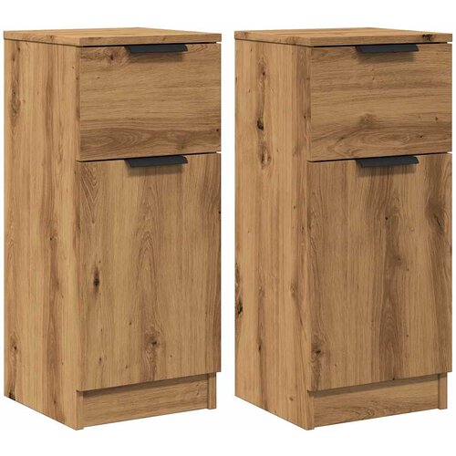 Maison Chic Komoda - Predalnik 2 kosa artisian hrast 30x30x70 cm konstruiran les, (21721113) Cene