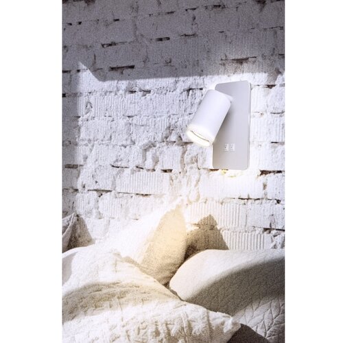  LED zidna spot svetiljka PARIS 1xGU10/10W/230V + LED/6W/230V bela Slike
