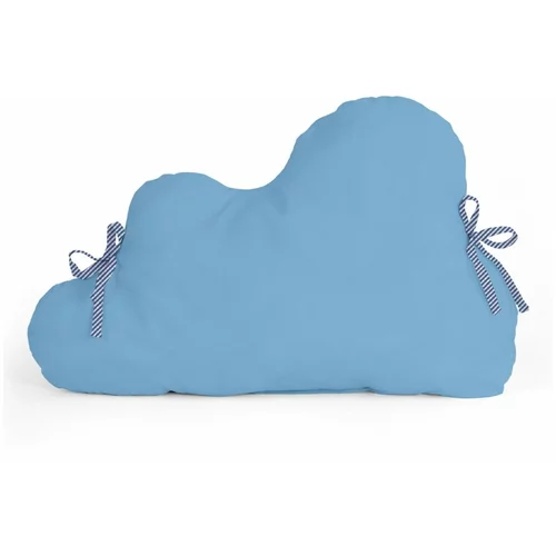 Mr. Fox Turkizno modra bombažna zaščitna obroba za otroško posteljico Happy Friday Basic, 60 x 40 cm