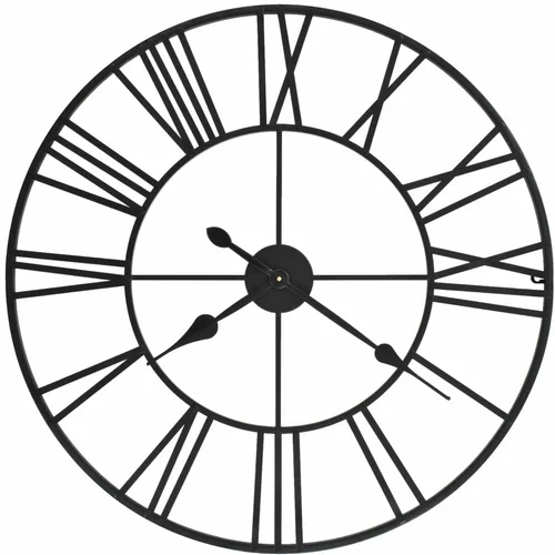  Starinski zidni sat s kvarcnim mehanizmom metalni 80 cm XXL