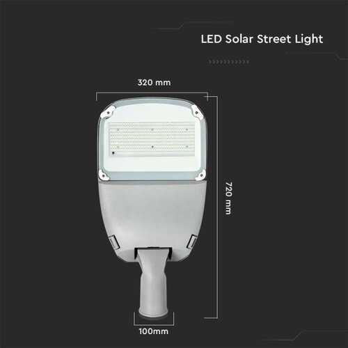  LED prigu&amp;scaron;iva solarna ulična lampa LED/50W/6,4V 6000K IP65+daljinski upravljač Slike