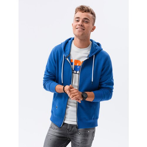 Ombre BASIC men's unbuttoned hooded sweatshirt Cene