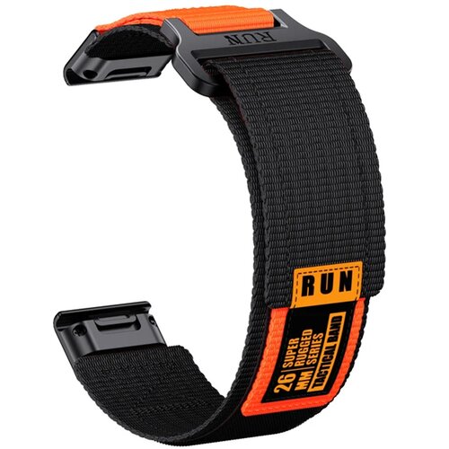 INF Garmin Fenix 8 najlonski pleten pašček Black 26 mm, (22148801) Cene